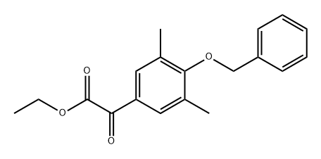 ethyl 2-(4-(benzyloxy)-3,5-dimethylphenyl)-2-oxoacetate 结构式