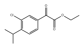 ethyl 2-(3-chloro-4-isopropylphenyl)-2-oxoacetate 结构式