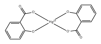 Bis(salicylato)mercury(II) 结构式