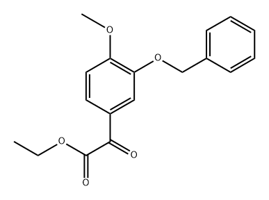 ethyl 2-(3-(benzyloxy)-4-methoxyphenyl)-2-oxoacetate 结构式