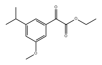 ethyl 2-(3-isopropyl-5-methoxyphenyl)-2-oxoacetate 结构式