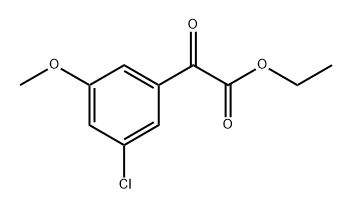 ethyl 2-(3-chloro-5-methoxyphenyl)-2-oxoacetate 结构式