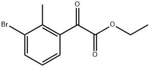 ethyl 2-(3-bromo-2-methylphenyl)-2-oxoacetate 结构式