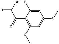 2-Fluoro-4,6-dimethoxy-α-oxobenzeneacetic acid 结构式