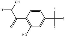 2-Hydroxy-α-oxo-4-(trifluoromethyl)benzeneacetic acid 结构式
