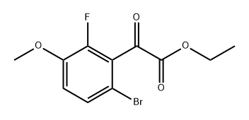 ethyl 2-(6-bromo-2-fluoro-3-methoxyphenyl)-2-oxoacetate 结构式