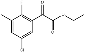 ethyl 2-(5-chloro-2-fluoro-3-methylphenyl)-2-oxoacetate 结构式