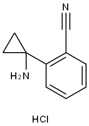 Benzonitrile, 2-(1-aminocyclopropyl)-, hydrochloride 结构式