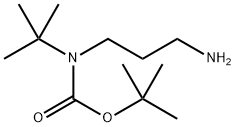 叔丁基(3-氨基丙基)(叔丁基)氨基甲酸酯 结构式