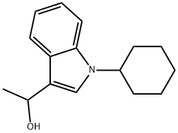 1-Cyclohexyl-α-methyl-1H-indole-3-methanol 结构式