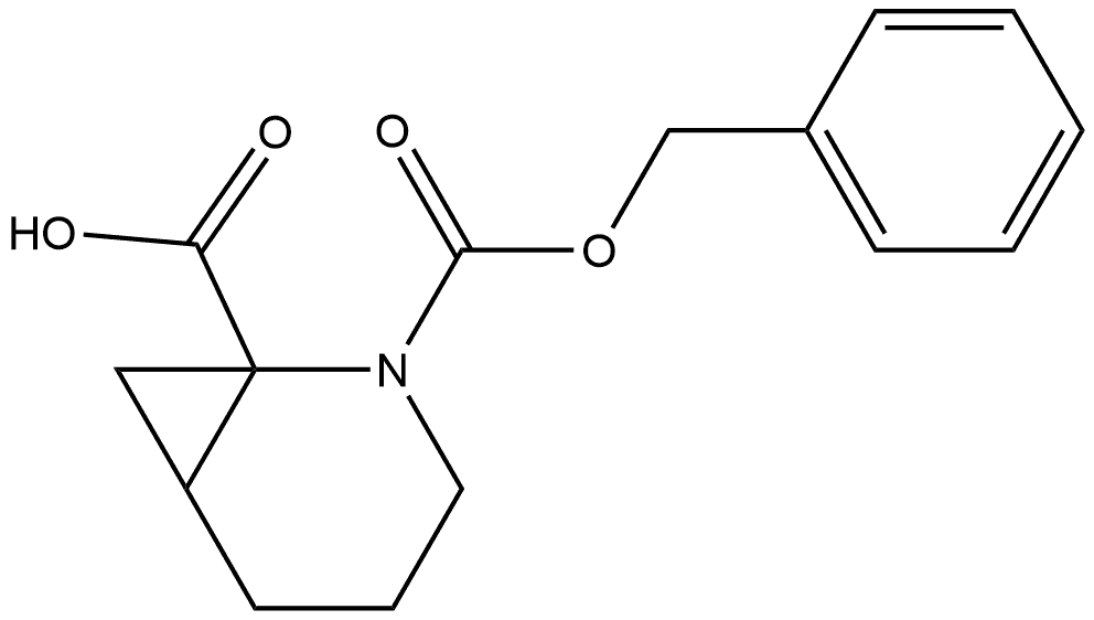 2-(Phenylmethyl) 2-azabicyclo[4.1.0]heptane-1,2-dicarboxylate 结构式