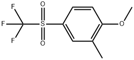 1-Methoxy-2-methyl-4-[(trifluoromethyl)sulfonyl]benzene 结构式