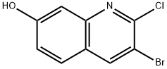 3-溴-2-氯喹啉-7-醇 结构式
