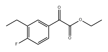 ethyl 2-(3-ethyl-4-fluorophenyl)-2-oxoacetate 结构式