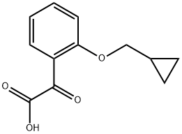 2-(Cyclopropylmethoxy)-α-oxobenzeneacetic acid 结构式