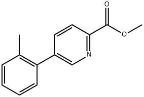 methyl 5-(4-methoxyphenyl)picolinate 结构式