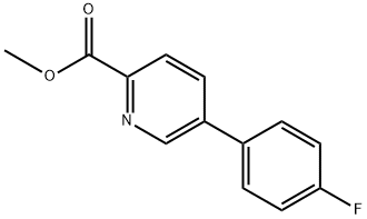 methyl 5-(4-fluorophenyl)picolinate 结构式