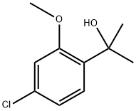 2-(4-氯-2-甲氧基苯基)-2-丙醇 结构式