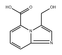 3-(hydroxymethyl)imidazo[1,2-a]pyridine-5-carboxylic acid 结构式