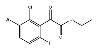 ethyl 2-(3-bromo-2-chloro-6-fluorophenyl)-2-oxoacetate 结构式