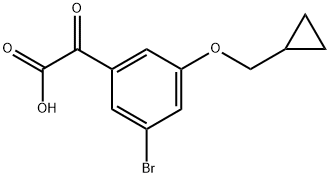3-Bromo-5-(cyclopropylmethoxy)-α-oxobenzeneacetic acid 结构式