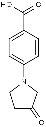 4-(3-oxopyrrolidin-1-yl)benzoic acid 结构式