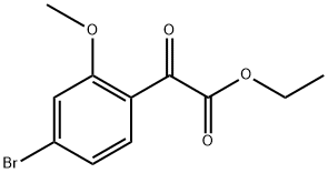 ethyl 2-(4-bromo-2-methoxyphenyl)-2-oxoacetate 结构式