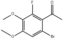 1-(6-Bromo-2-fluoro-3,4-dimethoxyphenyl)ethanone 结构式