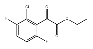 ethyl 2-(2-chloro-3,6-difluorophenyl)-2-oxoacetate 结构式