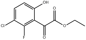 ethyl 2-(3-chloro-2-fluoro-6-hydroxyphenyl)-2-oxoacetate 结构式