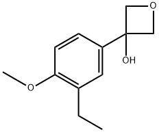 3-(3-ethyl-4-methoxyphenyl)oxetan-3-ol 结构式