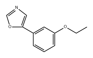 5-(3-Ethoxyphenyl)oxazole 结构式