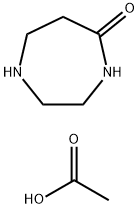 1,4-二氮杂环庚烷-5-酮乙酸 结构式