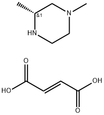 (R)-1,3-二甲基哌嗪富马酸盐 结构式