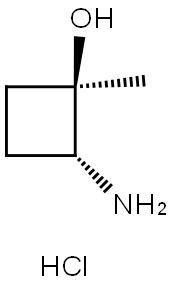 外消旋-(1R,2R)-2-氨基-1-甲基环丁醇盐酸盐 结构式