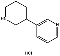 3-(哌啶-3-基)吡啶二盐酸盐 结构式