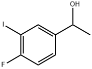 Benzenemethanol, 4-fluoro-3-iodo-α-methyl- 结构式