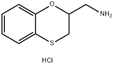(2,3-dihydro-1,4-benzoxathiin-2-yl)methanamine hydrochloride 结构式