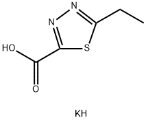 5-乙基-1,3,4-噻二唑-2-羧酸钾 结构式