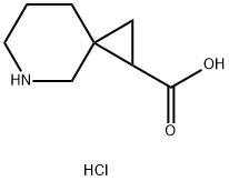 5-氮杂螺[2.5]辛烷-1-羧酸盐酸盐 结构式