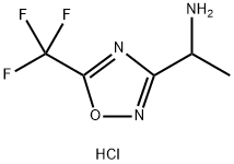 1-[5-(trifluoromethyl)-1,2,4-oxadiazol-3-yl]ethan-1-amine hydrochloride 结构式