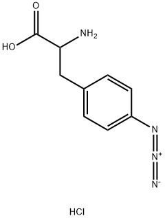 4-叠氮基-D/L-苯丙氨酸盐酸盐 结构式