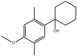 1-(4-methoxy-2,5-dimethylphenyl)cyclohexanol 结构式
