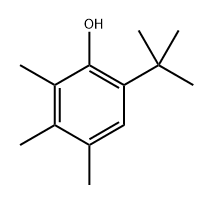 6-(叔丁基)-2,3,4-三甲基苯酚 结构式