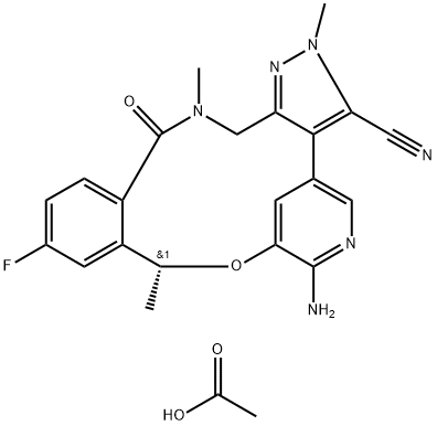 LORLATINIB ACETATE 结构式