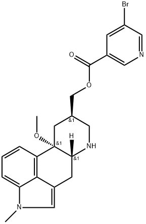 Ergoline-8-methanol, 10-methoxy-1-methyl-, 5-bromo-3-pyridinecarboxylate (ester), (8β)- (9CI)