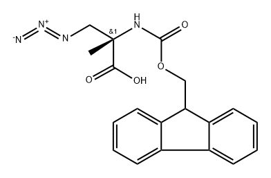 Fmoc-β-azido-Aib-OH·BHA·OH≥ 99% (AT,HPLC) 结构式