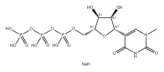 N1-甲基-假尿苷三磷酸钠 结构式