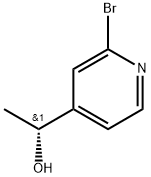 (R)-1-(2-溴吡啶-4-基)乙-1-醇 结构式