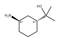 (1R,3R)-3-Amino-α,α-dimethylcyclohexanemethanol 结构式